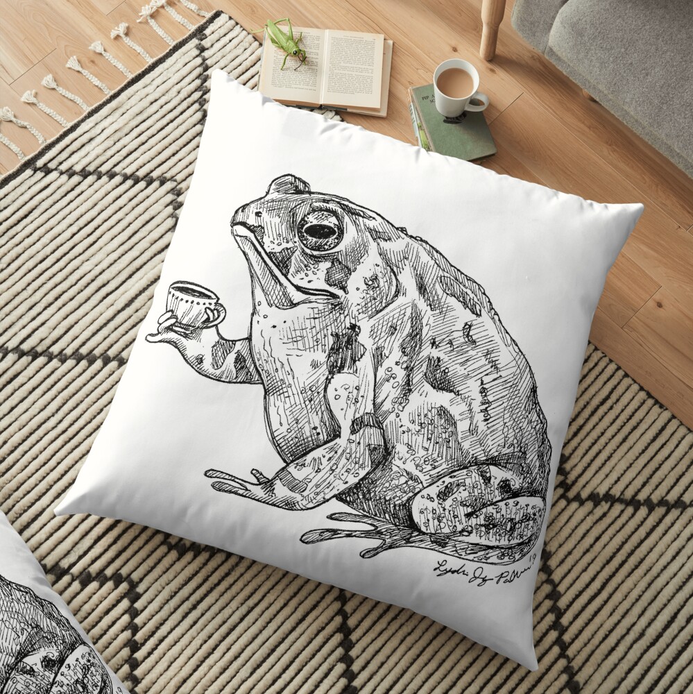 Tea Toad Floor Pillow