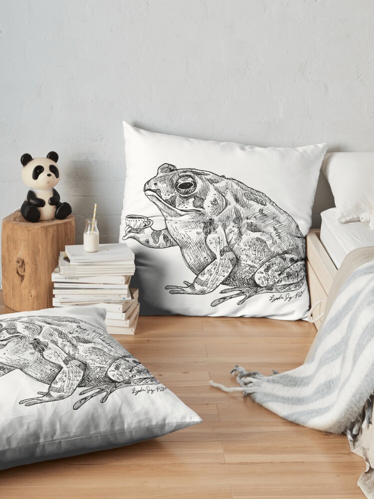 Alternate view of Tea Toad Floor Pillow