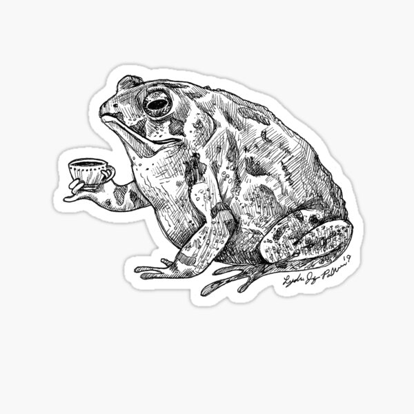 Tea Toad Sticker