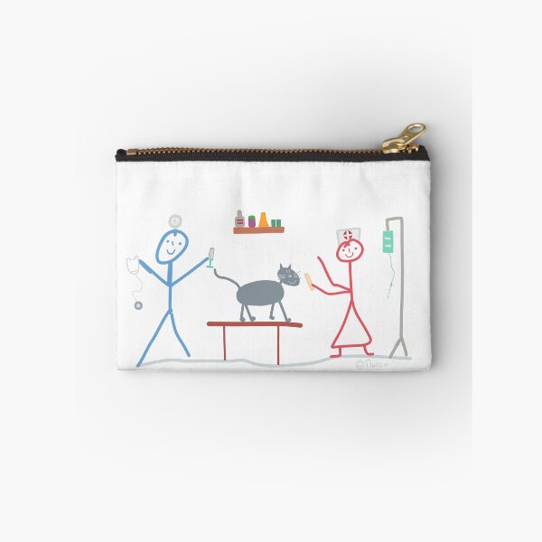 Item preview, Animal nursing stick figure dog mouse profession cat designed and sold by KlareLinie.
