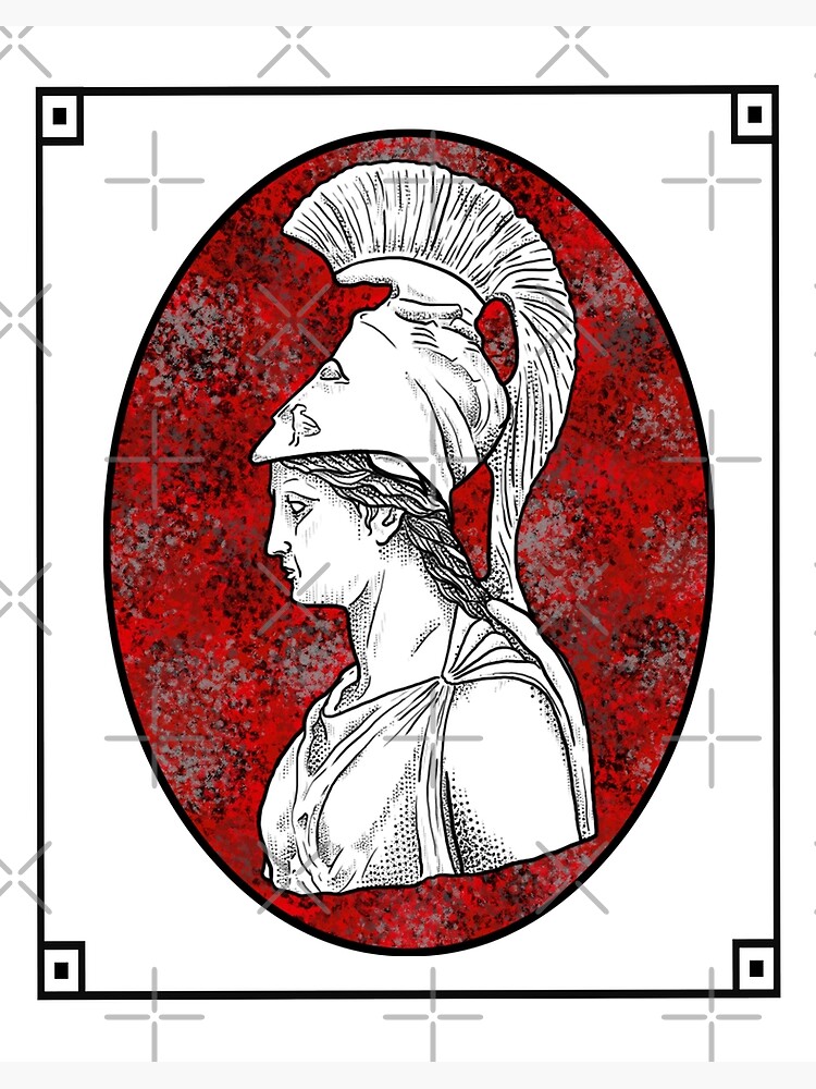 Pallas Athena Art Board Print By Soulartlove Redbubble