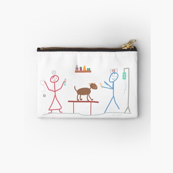 Item preview, Veterinarian care help health stick figure dog mouse profession cat designed and sold by KlareLinie.
