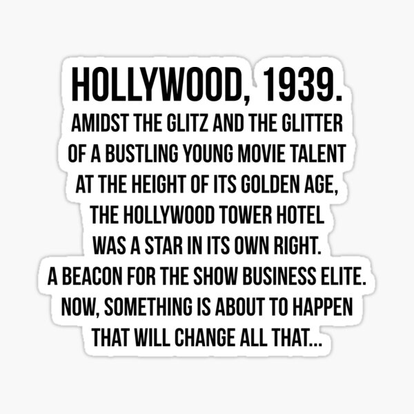 Hollywood Studios Polaroid Illustration StickerTower of Terror StickerHollywood Tower HotelDisney/'s Hollywood Studios Park Sticker