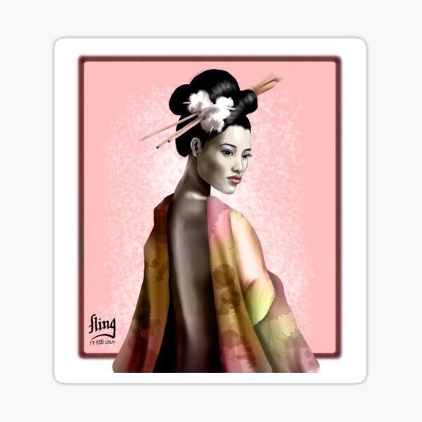 Item preview, Beautiful geisha designed and sold by flinguini.