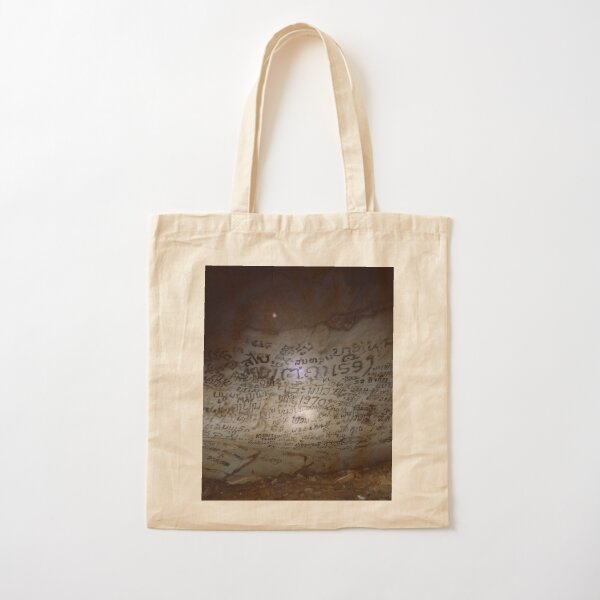 Cave Graffiti Cotton Tote Bag