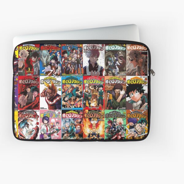 My hero academia Cover Collage Laptop Sleeve