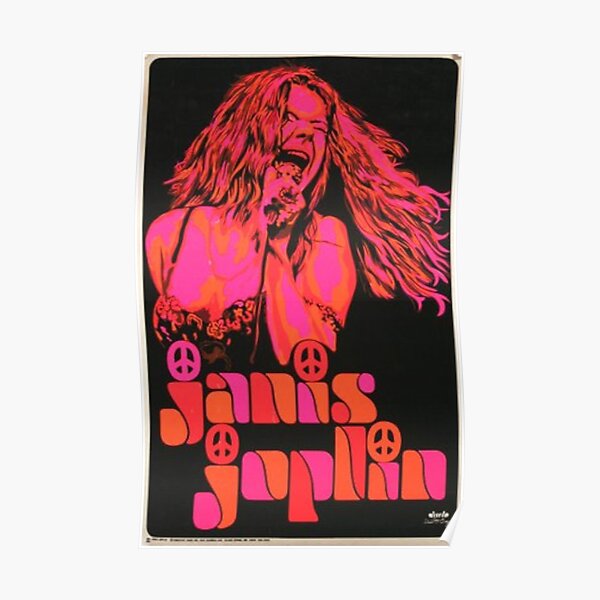 Janis Joplin Vintage Poster Poster