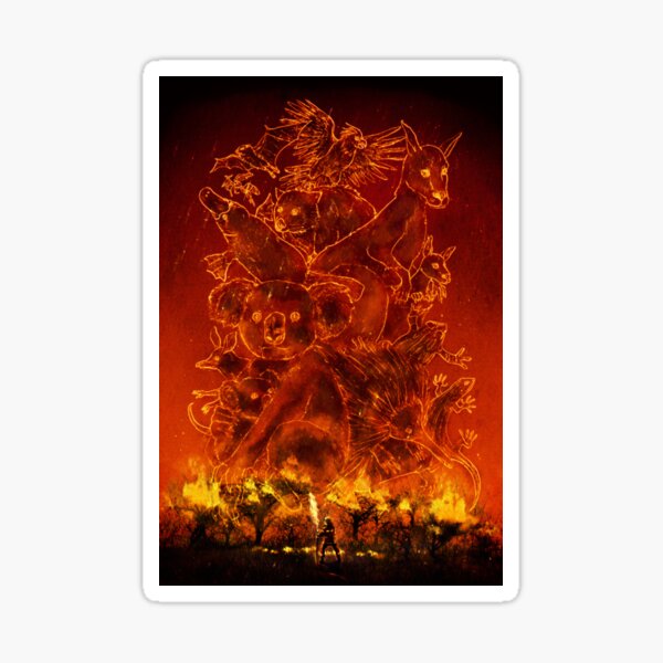 Australian Bushfire Sticker