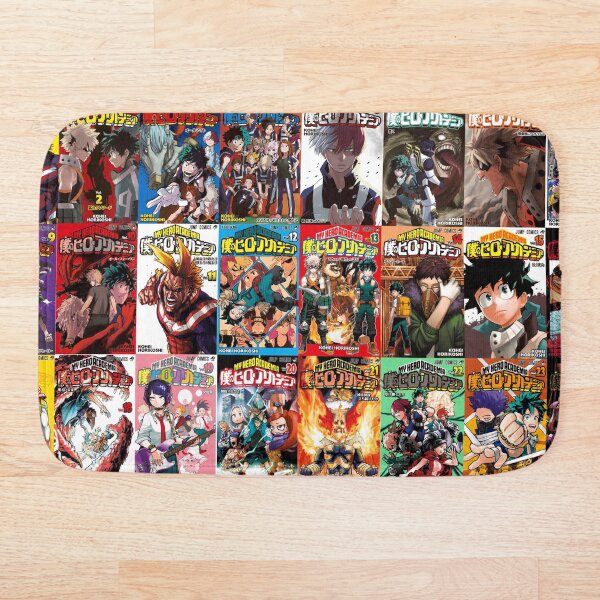My hero academia Cover Collage Bath Mat