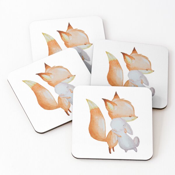 Item preview, Cute Animals - Fox and Bunny designed and sold by catOlbinski.