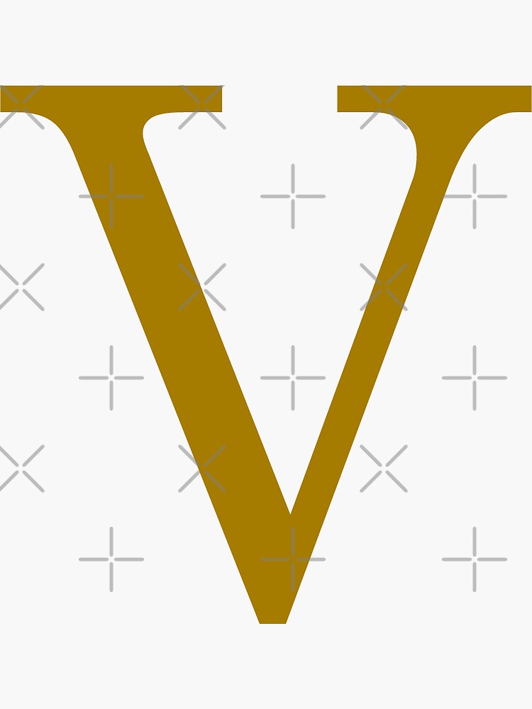 "Number 5 Roman Numeral V Roman Numbers" Sticker by piordesign