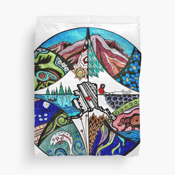 My Heart Belongs To Alaska Duvet Cover