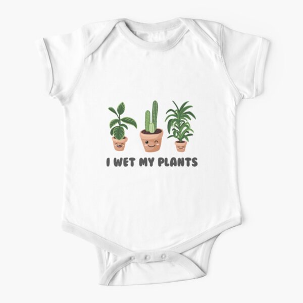 Me mojé el mono de una planta bebé bot niña Body de manga corta para bebé
