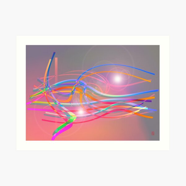 Lost in colours Kunstdruck
