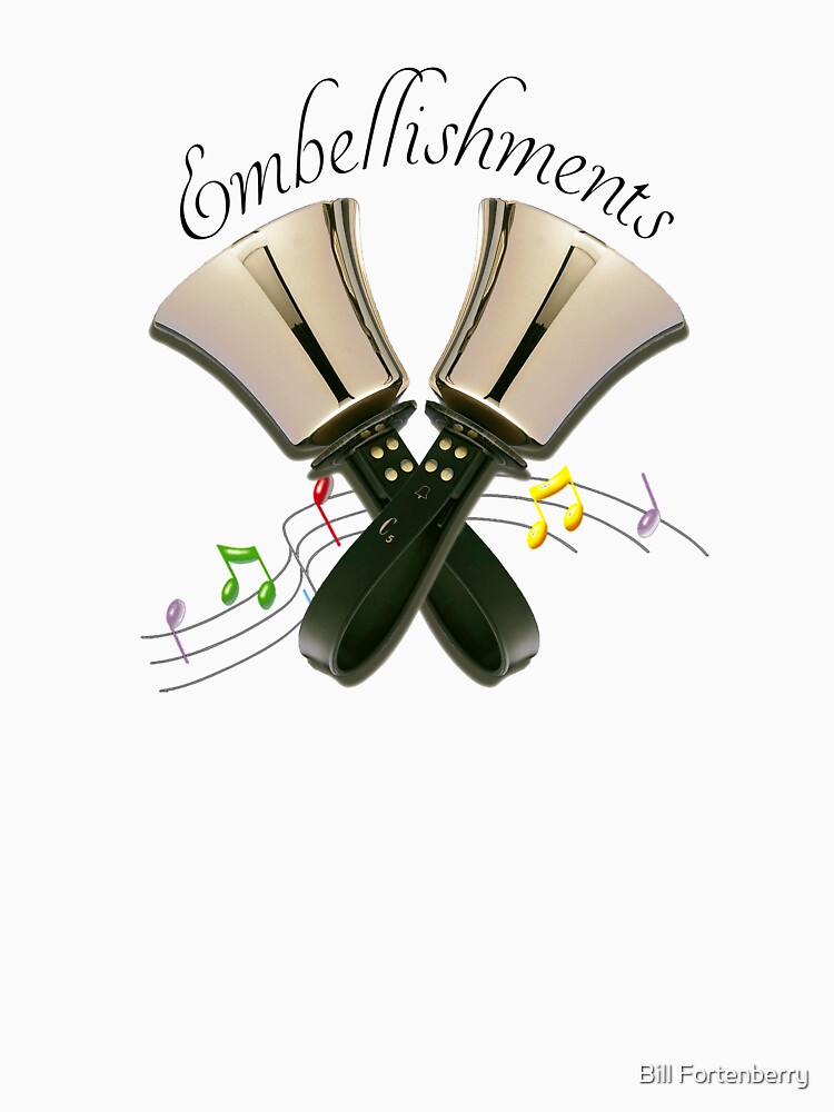 "Embellishments Handbell Graphic" Tshirt for Sale by wsfortenberry