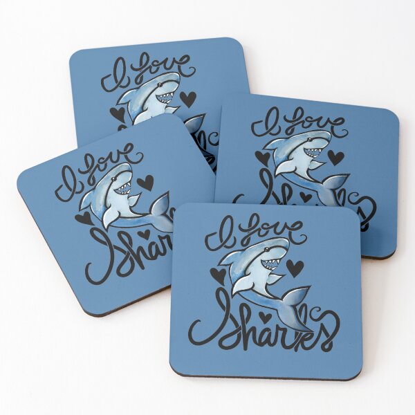 Item preview, I love sharks designed and sold by FrictionMaxxing.
