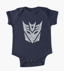 Transformers Decepticons White One Piece - Short Sleeve