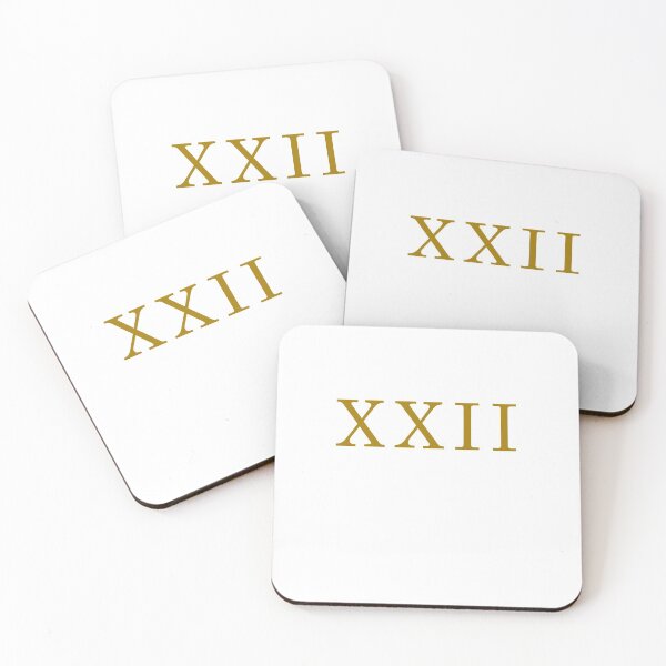 Item preview, Roman Numeral 22 | Roman Numeral XXII | Roman Numerals in Gold designed and sold by piordesign.