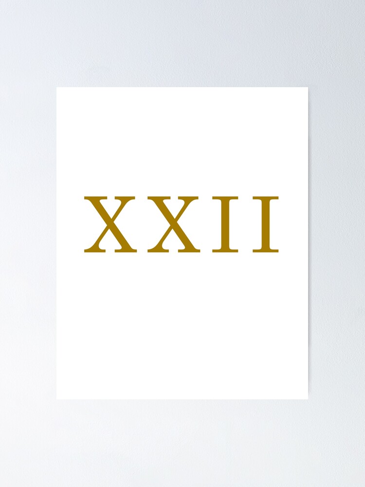 Number 22 In Roman Numerals - My Hobby
