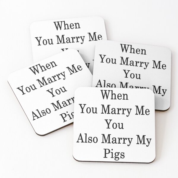 Item preview, When You Marry Me You Also Marry My Pigs  designed and sold by supernova23.