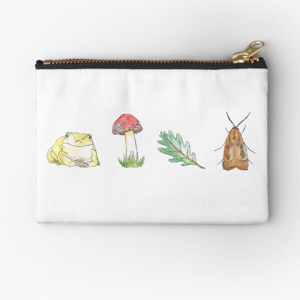 Watercolor woodland print Zipper Pouch
