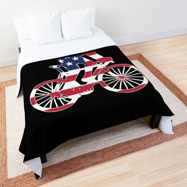 Item preview, American Flag Cyclist Patriotic Bike Riding Design designed and sold by tshirtexpressiv.