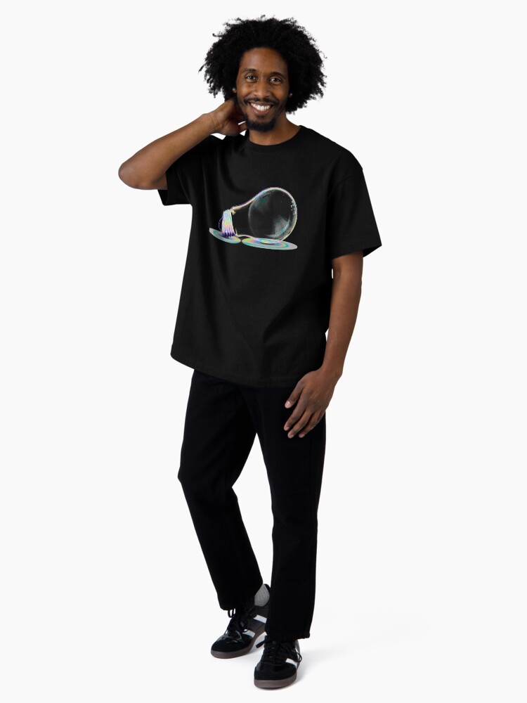 Thumbnail 4 of 7, Oversized T-Shirt, Holographic Light Bulb designed and sold by dinaaaaaah.
