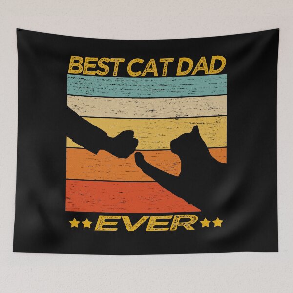 Item preview,  Best cat dad ever funny vintage designed and sold by osamamohamad.