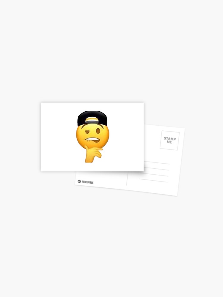 Chad Emoji Greeting Card for Sale by narcocynic