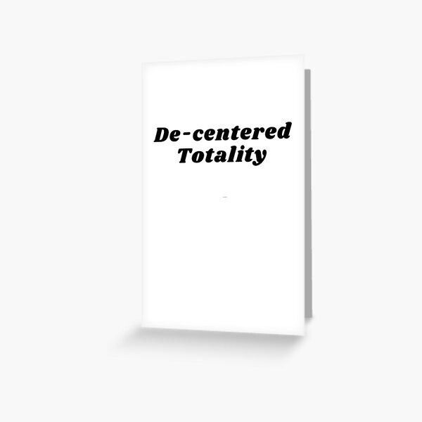 De-centered Totality Greeting Card