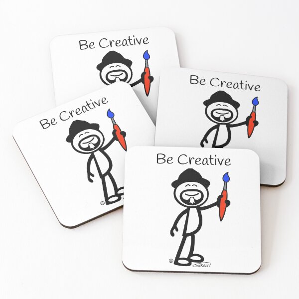 Item preview, GG Artist Stick Figure “Be Creative” designed and sold by GDGCreations.
