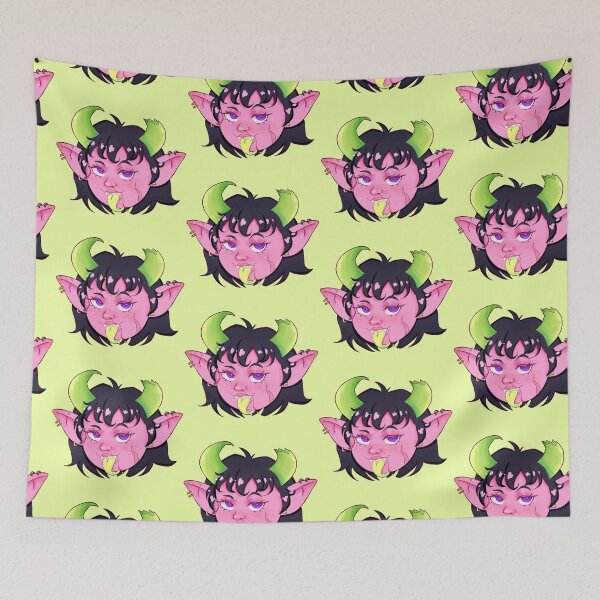Item preview, Pink oni designed and sold by SlowWaifu.