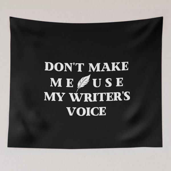 Item preview, Writer's Voice Read Author Book Bookworm Literature Cute Funny Gift Sarcastic Happy Fun Introvert Awkward Geek Hipster Silly Inspirational Motivational Birthday Present designed and sold by EpsilonEridani.