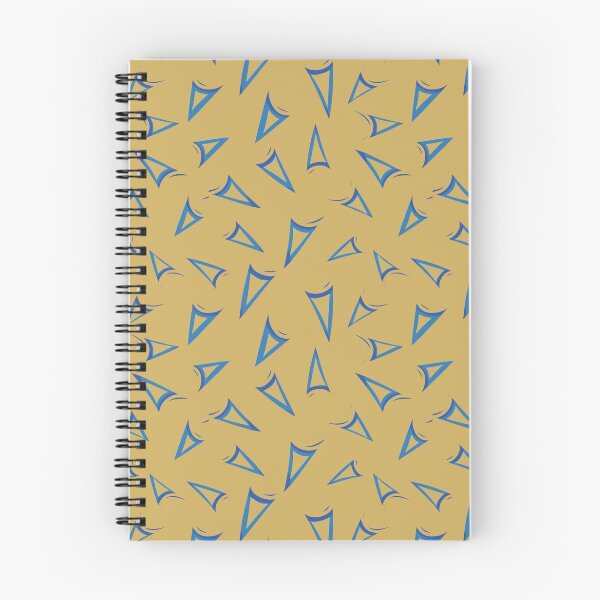 Item preview, Triángulo energético doodle como formas en azul sobre un fondo amarillo dorado. designed and sold by DoodleTrees.