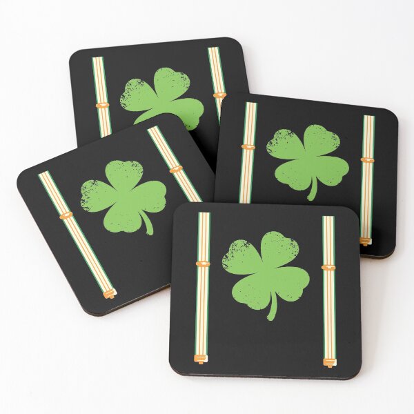 Item preview, Retro Shamrock Saint Patricks Day Suspenders Costume designed and sold by KiteOfWind.
