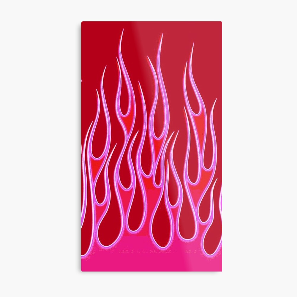 Pink Red Flames Photographic Print By Hannahwyt Redbubble