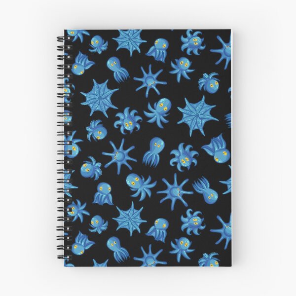 Item preview, Cute Blue Octopus Cartoon style characters in random toss pattern designed and sold by DoodleTrees.