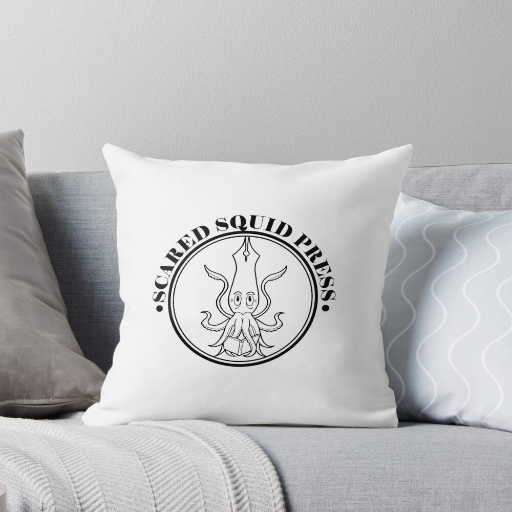 Item preview, Throw Pillow designed and sold by ScaredSquidBook.