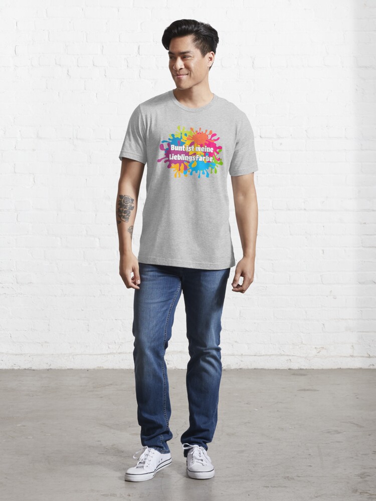 Thumbnail 5 of 7, Essential T-Shirt, Bunt ist meine Lieblingsfarbe. designed and sold by tannie.