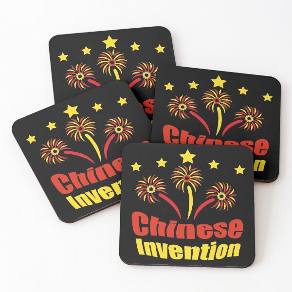 Chinese Invention - Fireworks Coasters (Set of 4)