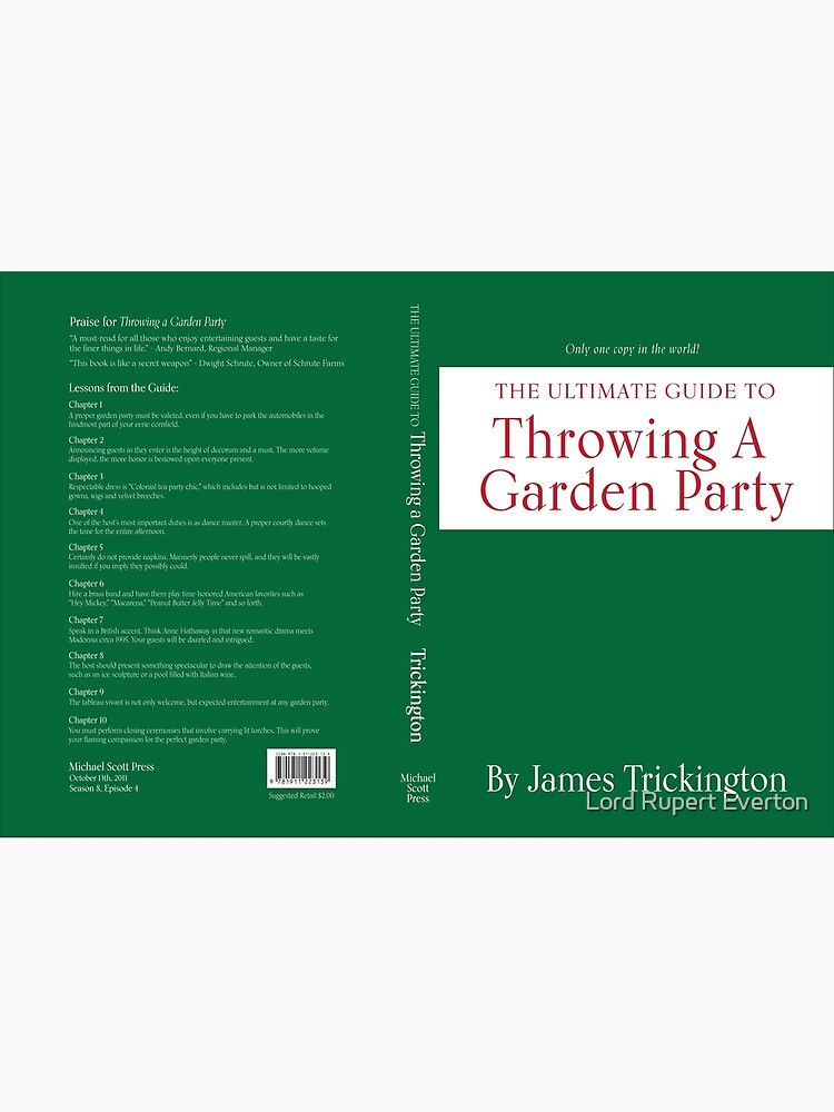 "The Office Throwing A Garden Party by James Trickington" Hardcover