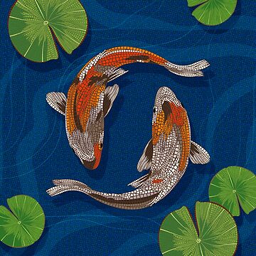 Wall Tapestry - Koi Pond from Mama Mosaic Artworks – Hella Hearts