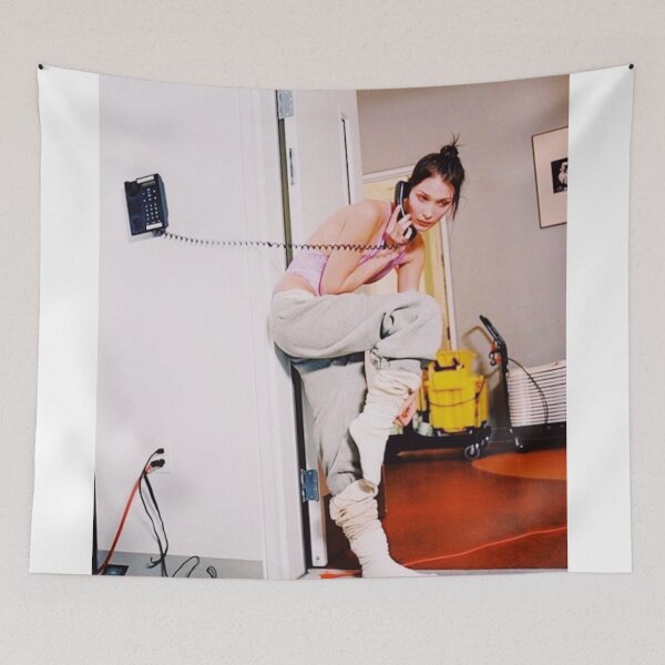 Item preview, Bella Hadid on the phone designed and sold by lambosdesigns.