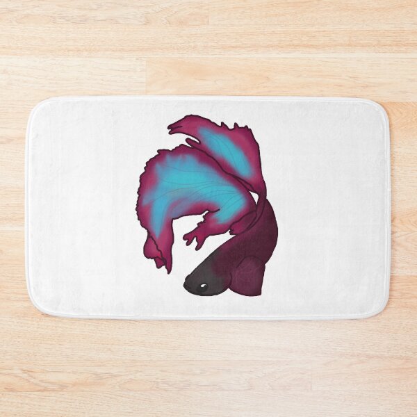 Item preview, Red Blue Veiltail betta designed and sold by Iyuda.