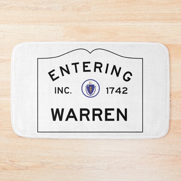 Item preview, Entering Warren Massachusetts - Commonwealth of Massachusetts Road Sign  designed and sold by NewNomads.