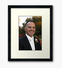 Happy Groom Framed Print