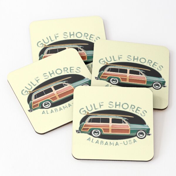 Item preview, Gulf Shores Alabama Vintage Surfing Design designed and sold by Futurebeachbum.