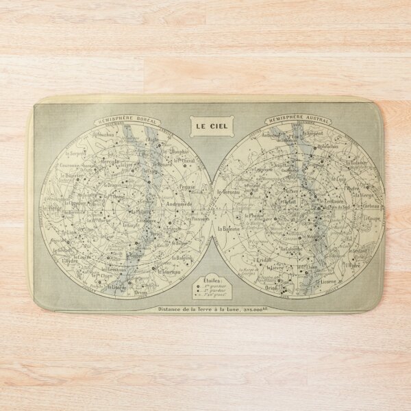 Item preview, French Constellation Map designed and sold by BlueSpecsStudio.