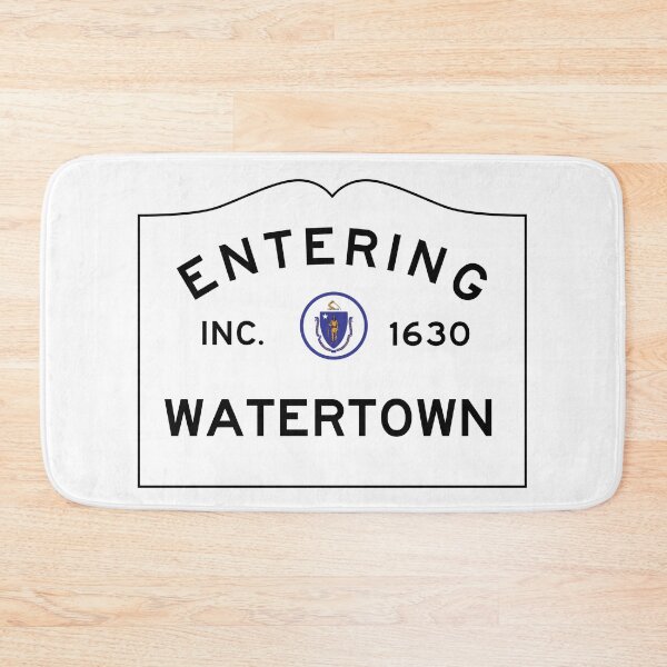 Item preview, Entering Watertown Massachusetts - Commonwealth of Massachusetts Road Sign  designed and sold by NewNomads.