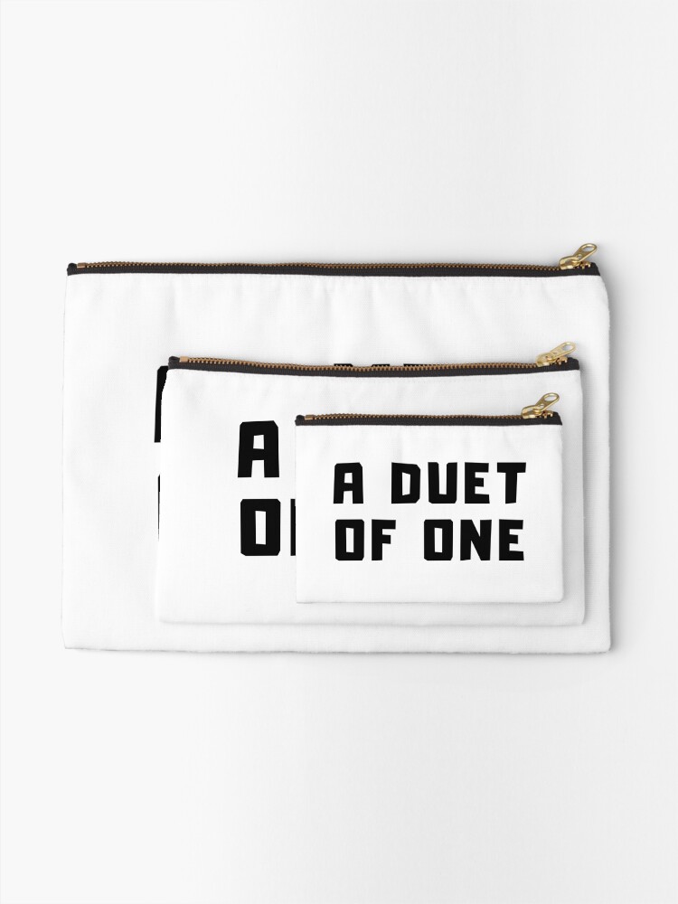 Alternate view of A DUET OF ONE Zipper Pouch